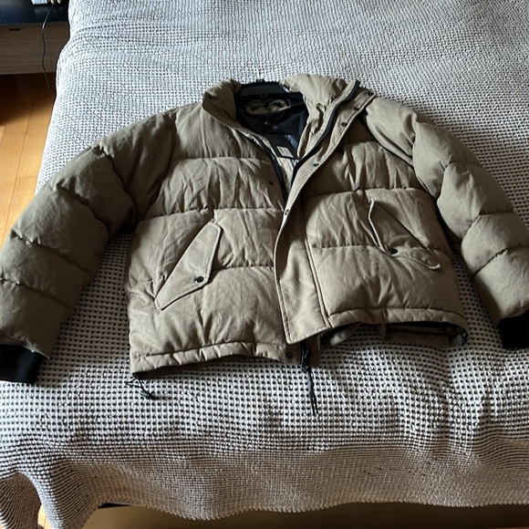 NWT Rag & Bone Mens' Olive Puffer Coat size L - Picture 4 of 5